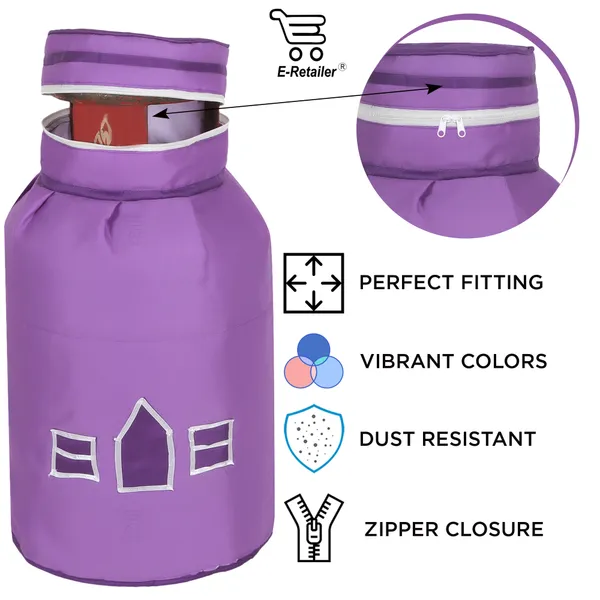 3_Layered_LPG_Cylinder_Covers_With_Zip_Enclosure_Pack_of_2_Pcs._(Material-_Cotton,_Color-_Purple,_Size-26x14_Inches)