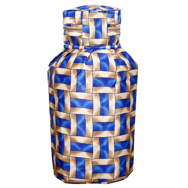 3_Layered_LPG_Cylinder_Covers_With_Zip_Enclosure_Pack_of_2_Pcs._(Material-_Polyester,_Color-_Blue,_Size-26x14_Inches)