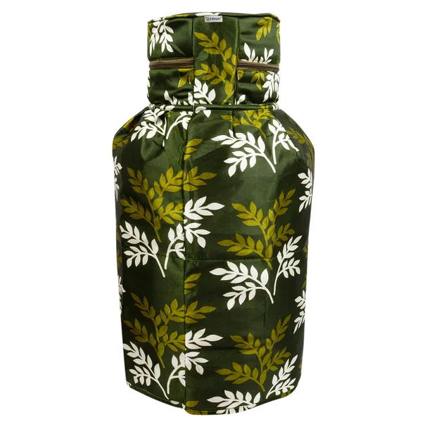 3_Layered_LPG_Cylinder_Covers_With_Zip_Enclosure_Pack_of_2_Pcs._(Material-_Polyester,_Color-_Green,_Size-26x14_Inches)