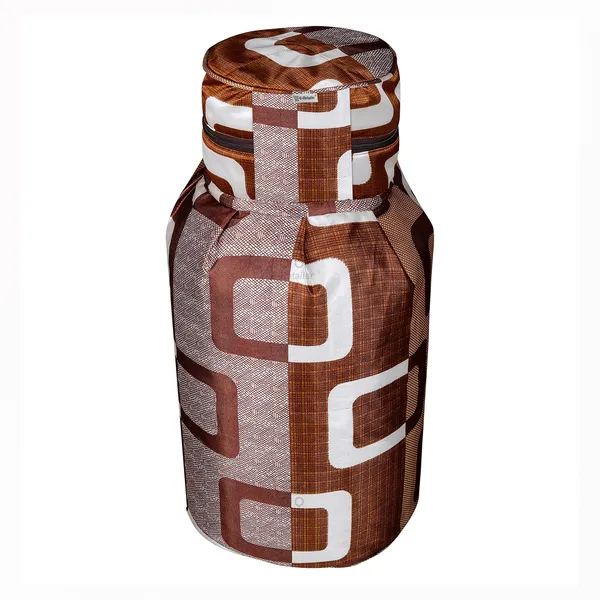 3_Layered_LPG_Cylinder_Covers_With_Zip_Enclosure_Pack_of_2_Pcs._(Material-_Polyester,_Color-_Brown,_Size-26x14_Inches)