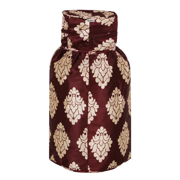 3_Layered_LPG_Cylinder_Covers_With_Zip_Enclosure_Pack_of_2_Pcs._(Material-_Polyester,_Color-_Maroon,_Size-26x14_Inches)
