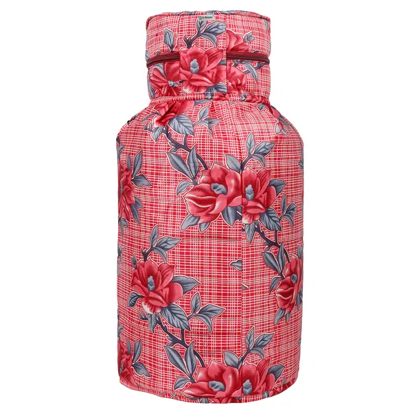3_Layered_LPG_Cylinder_Covers_With_Zip_Enclosure_Pack_of_2_Pcs._(Material-_Polyester,_Color-_Red,_Size-26x14_Inches)
