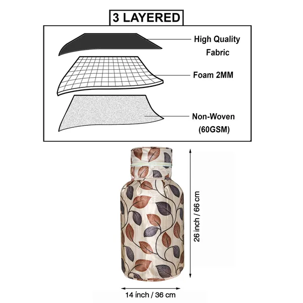 3_Layered_LPG_Cylinder_Covers_With_Zip_Enclosure_Pack_of_2_Pcs._(Material-_Polyester,_Color-_Brown,_Size-26x14_Inches)