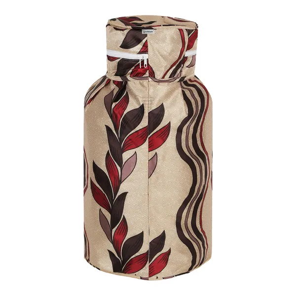 3_Layered_LPG_Cylinder_Covers_With_Zip_Enclosure_Pack_of_2_Pcs._(Material-_Polyester,_Color-_Red,_Size-26x14_Inches)