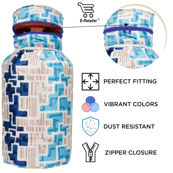 3_Layered_LPG_Cylinder_Covers_With_Zip_Enclosure_Pack_of_2_Pcs._(Material-_Polyester,_Color-_Blue,_Size-26x14_Inches)