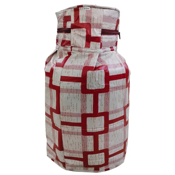 3_Layered_LPG_Cylinder_Covers_With_Zip_Enclosure_Pack_of_2_Pcs._(Material-_PVC,_Color-_Red,_Size-26x14_Inches)