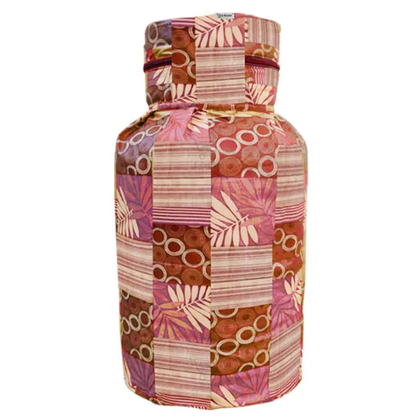 3_Layered_LPG_Cylinder_Covers_With_Zip_Enclosure_Pack_of_2_Pcs._(Material-_PVC,_Color-_Maroon,_Size-26x14_Inches)
