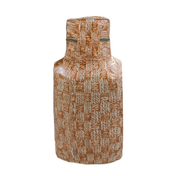 3_Layered_LPG_Cylinder_Cover_With_Zip_Enclosure_(Material-_PVC,_Color-_Brown,_Size-26x14_Inches)