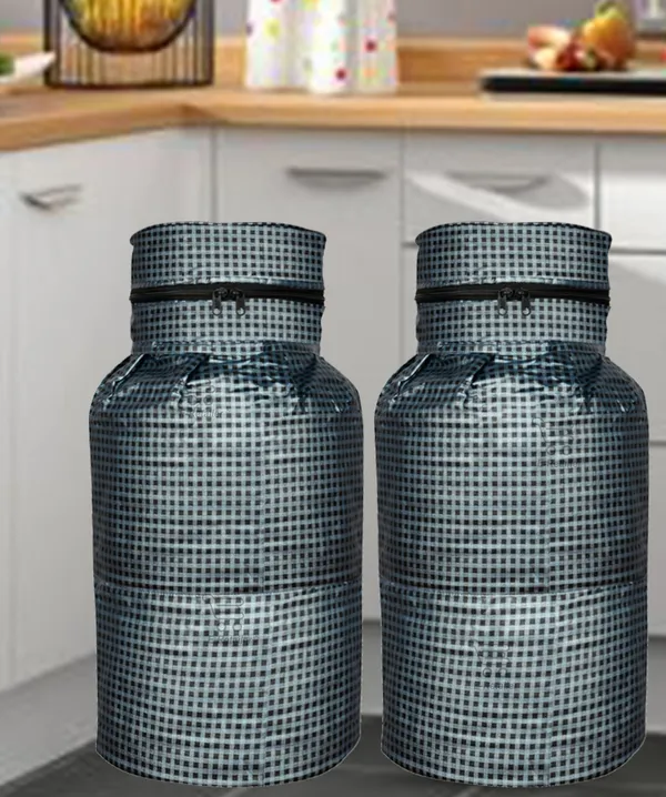 3_Layered_LPG_Cylinder_Covers_With_Zip_Enclosure_Pack_of_2_Pcs._(Material-_PVC,_Color-_Grey,_Size-26x14_Inches)