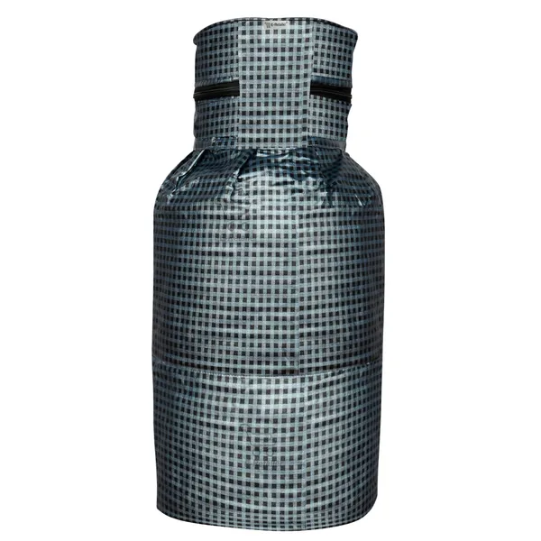 3_Layered_LPG_Cylinder_Covers_With_Zip_Enclosure_Pack_of_2_Pcs._(Material-_PVC,_Color-_Grey,_Size-26x14_Inches)