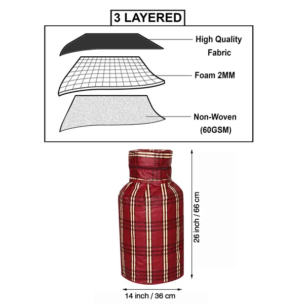 3_Layered_LPG_Cylinder_Covers_With_Zip_Enclosure_Pack_of_2_Pcs._(Material-_PVC,_Color-_Red,_Size-26x14_Inches)