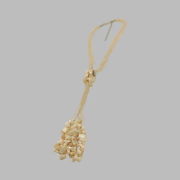 Cream_Fancy_Shell_Necklace_For_Women