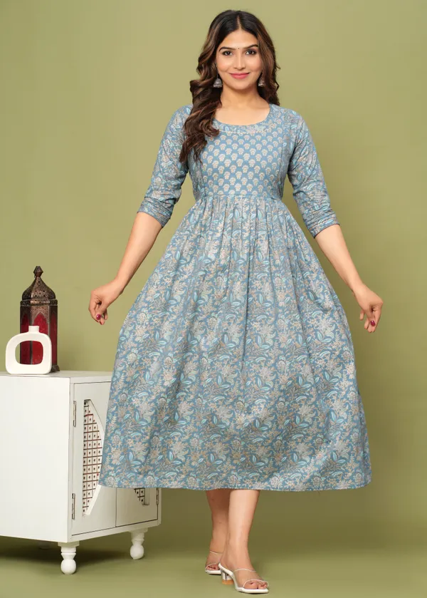 Chandrima_Grey_Cotton_Maternity_And_Feeding_Kurti