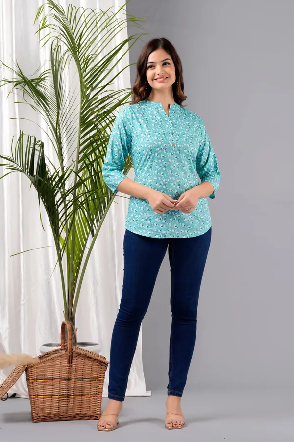 Chic_Cotton_Printed_Tops:_Casual_to_Office_Wear