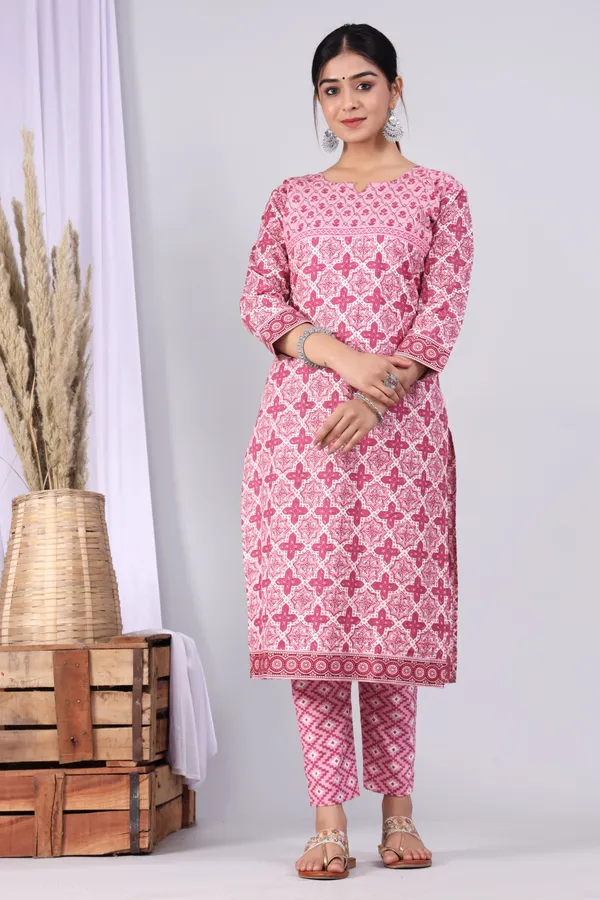 Pink_Pure_Cotton_Printed_Casual_Wear_Kurti_For_Women