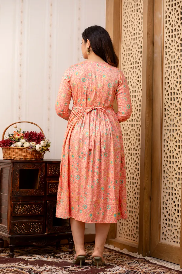 Classic_Peach_Capsule_Printed_Rayon_Maternity_kurti