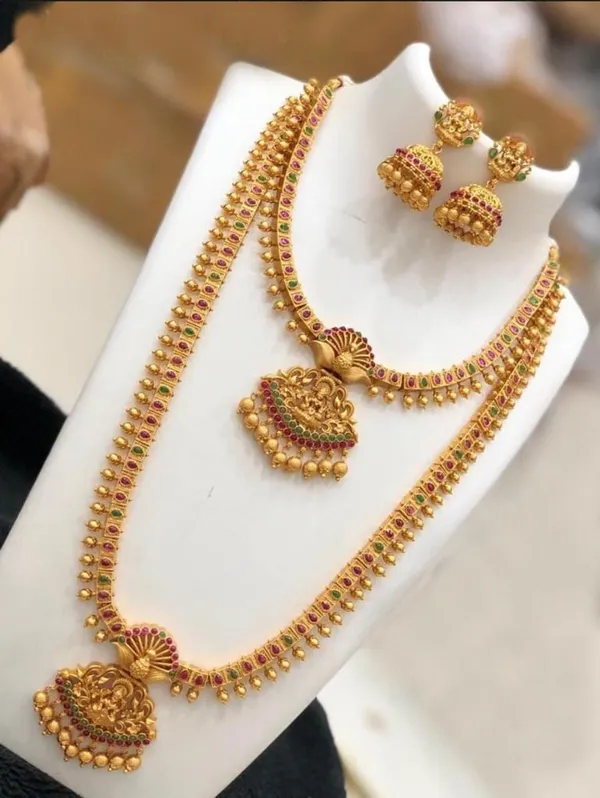 Necklace haram set gold top