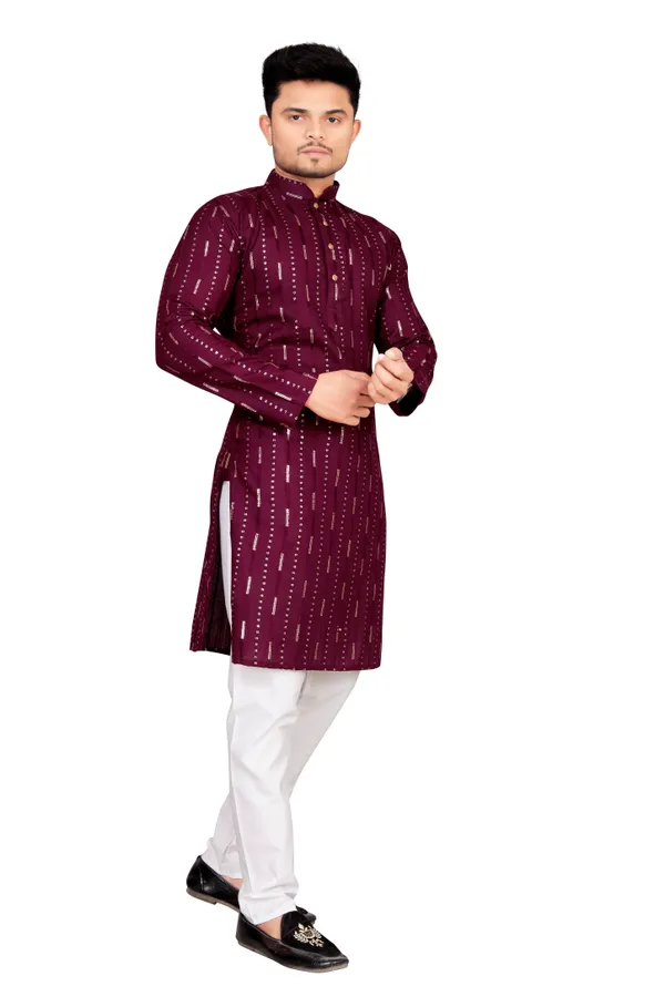 Classy_Wedding_Wear_Cotton_Kurta_Sets