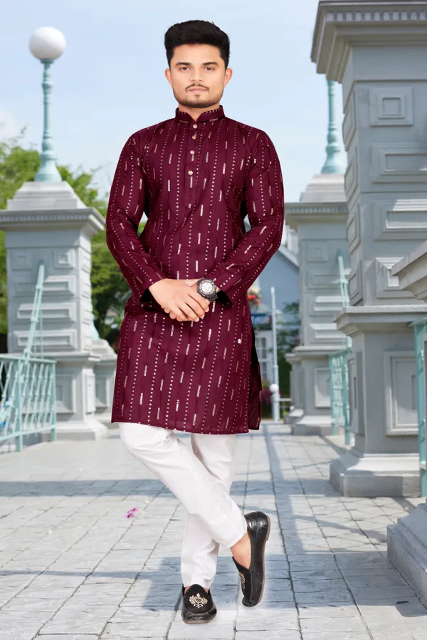 Classy_Wedding_Wear_Cotton_Kurta_Sets