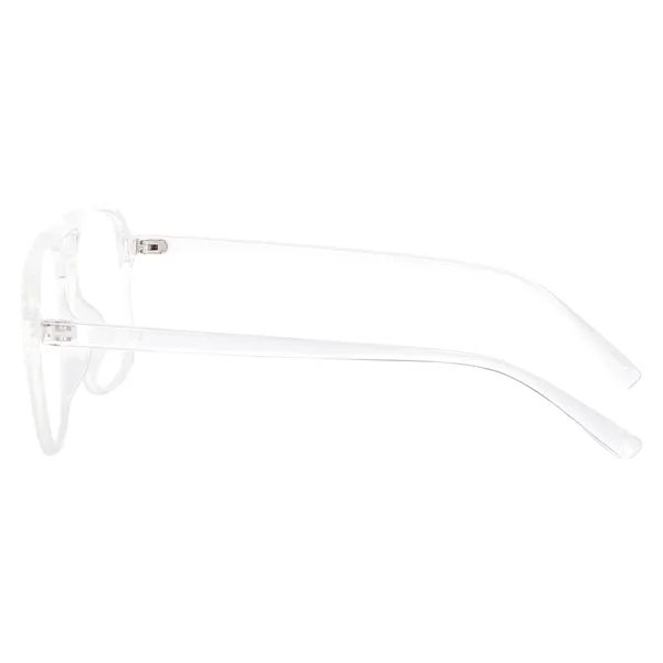 Clear_Transparent_Square_Large_Anti_Glare/UV_Protected_Computer/Gaming_Glasses_(20001T)_-_For_Unisex