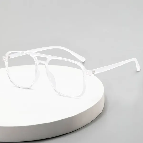 Clear_Transparent_Square_Large_Anti_Glare/UV_Protected_Computer/Gaming_Glasses_(20001T)_-_For_Unisex