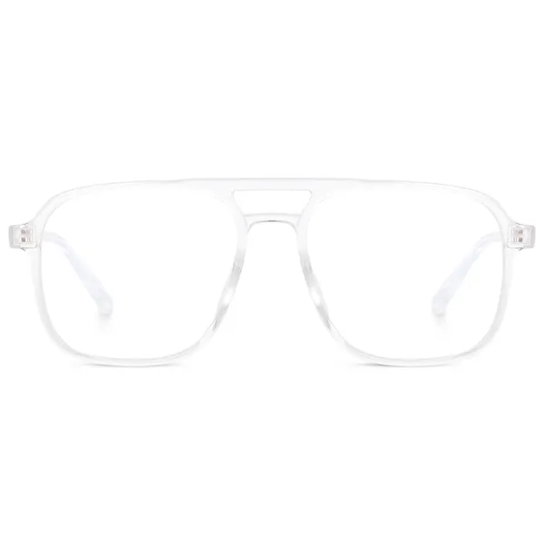 Clear_Transparent_Square_Large_Anti_Glare/UV_Protected_Computer/Gaming_Glasses_(20001T)_-_For_Unisex
