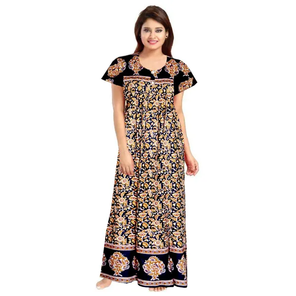 Combo_of_2_Orange_Pure_Cotton_Printed_Sleepwear_Kaftan_Maxi_Nightdress