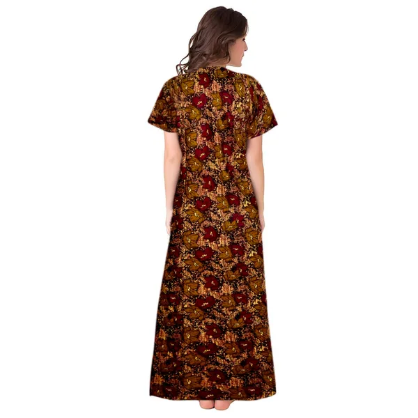 Combo_of_2_Brown_Soft_Pure_Cotton_Printed_Nightwear_Kaftan_Nighty
