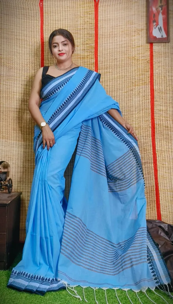 Sky_Blue_Cotton_Handloom_Zari_Work_Saree