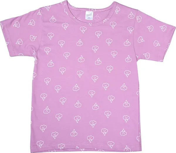 Dark_Pink_Boys_&_Girls_Casual_T-Shirt_Shorts