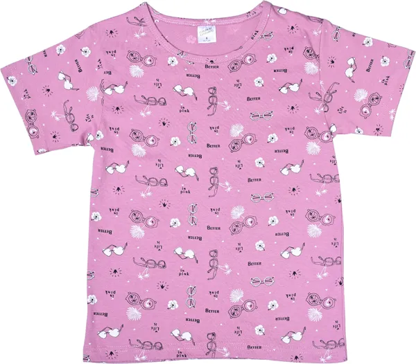 Purple_Boys_&_Girls_Casual_T-Shirt_Shorts