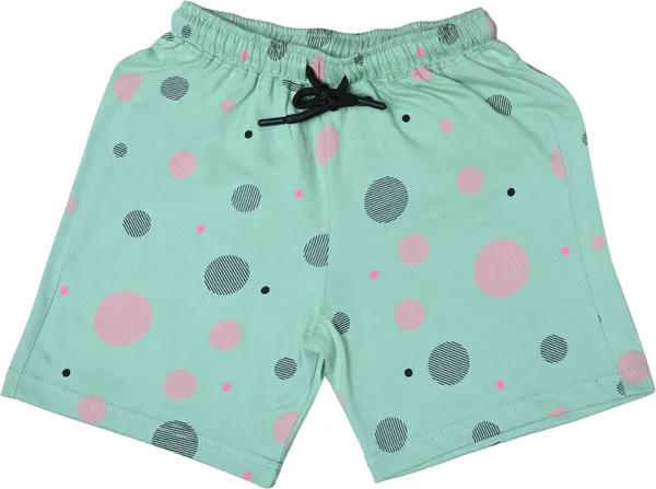 Green_Boys_&_Girls_Casual_T-Shirt_Shorts