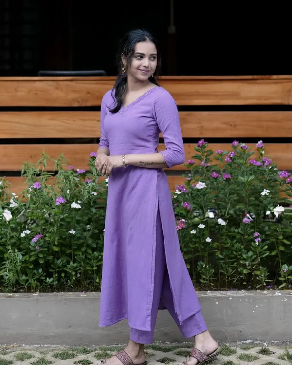 Purple_Purple_Cotton_Blend_Kurta_Set_for_women_For_Women