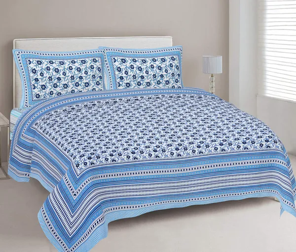 _Cotton_King_Jaipuri_Prints_Flat_Bedsheet_(Pack_of_1,_Multicolor)