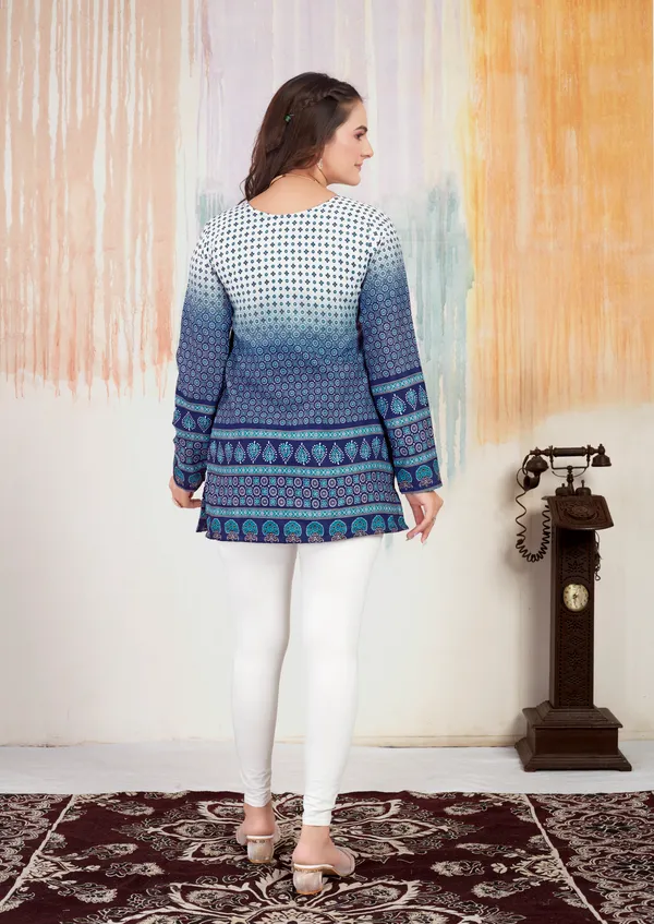 Cotton_Printed_Short_Kurtas_With_Full_Sleeves