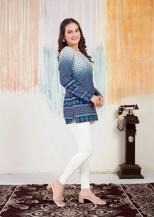 Cotton_Printed_Short_Kurtas_With_Full_Sleeves