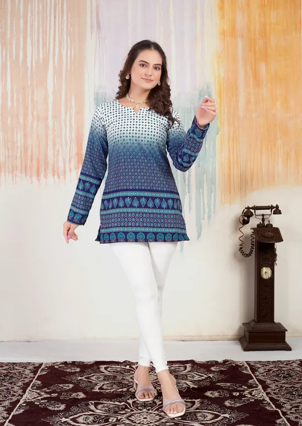 Cotton_Printed_Short_Kurtas_With_Full_Sleeves
