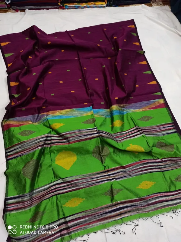 Purple_Cotton_Silk_Handloom_Zari_Work_Saree
