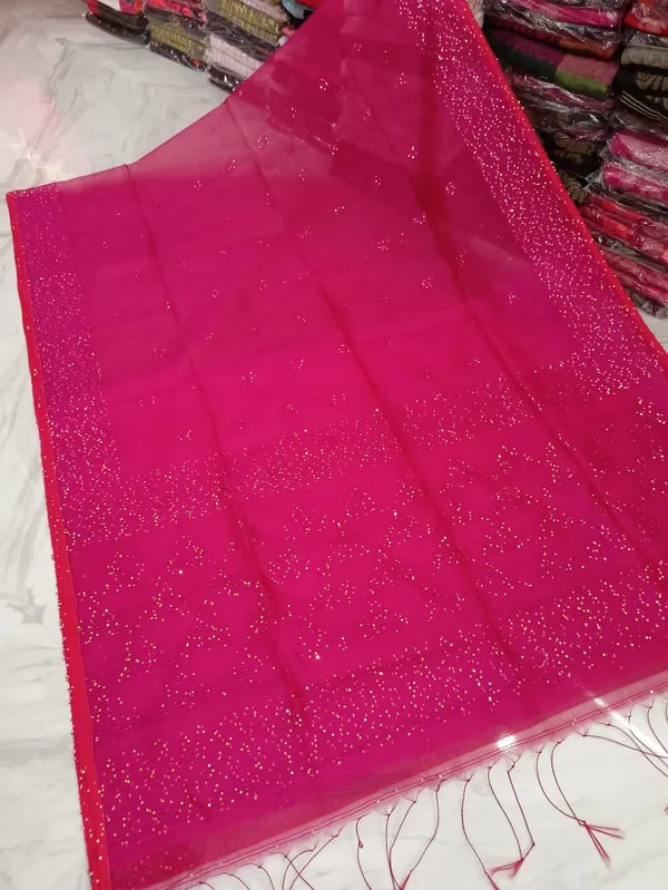 Pink_Cotton_Silk_Handloom_Sequin_Saree