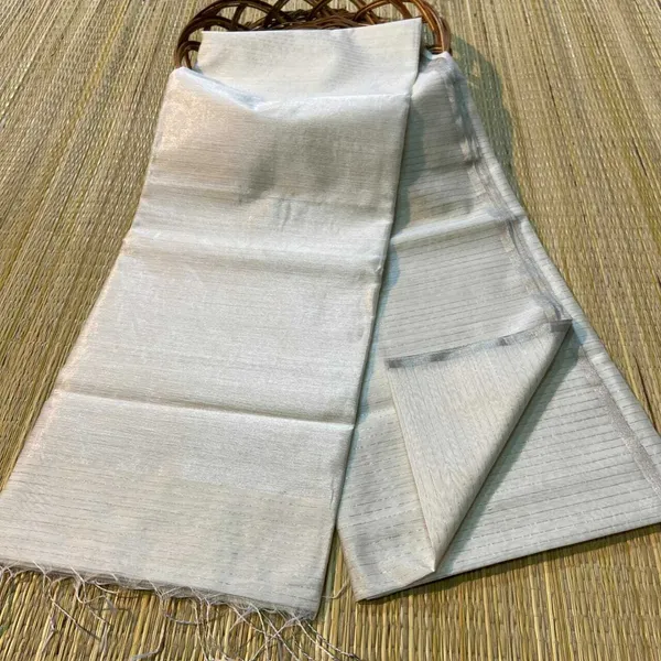 White_Cotton_Silk_Semi_Maheshwari_Zari_Weaving_Handloom_Saree