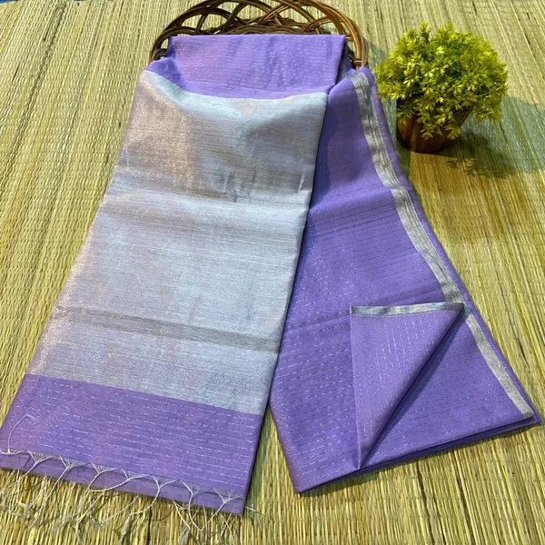 Lavender_Cotton_Silk_Semi_Maheshwari_Zari_Weaving_Handloom_Saree
