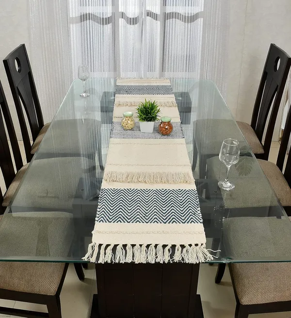 Brown_Beige_Polyester_Stretchable_Dining_Chair_Cover_Set_Of_8_Washable_Slip_Covers_And_Yellow_Cotton_4_To_6_Seater_Table_Runner_14_X_72_Inch_Pack_Of_1_Combo_Pack_Of_2