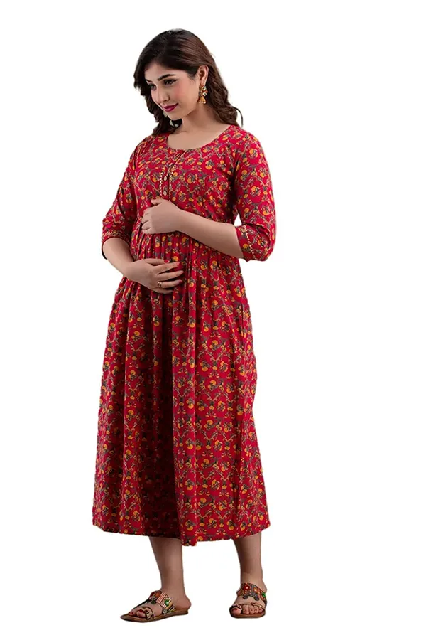 Cotton_Maternity_And_Feeding_Gown_By_Nevisha_Style