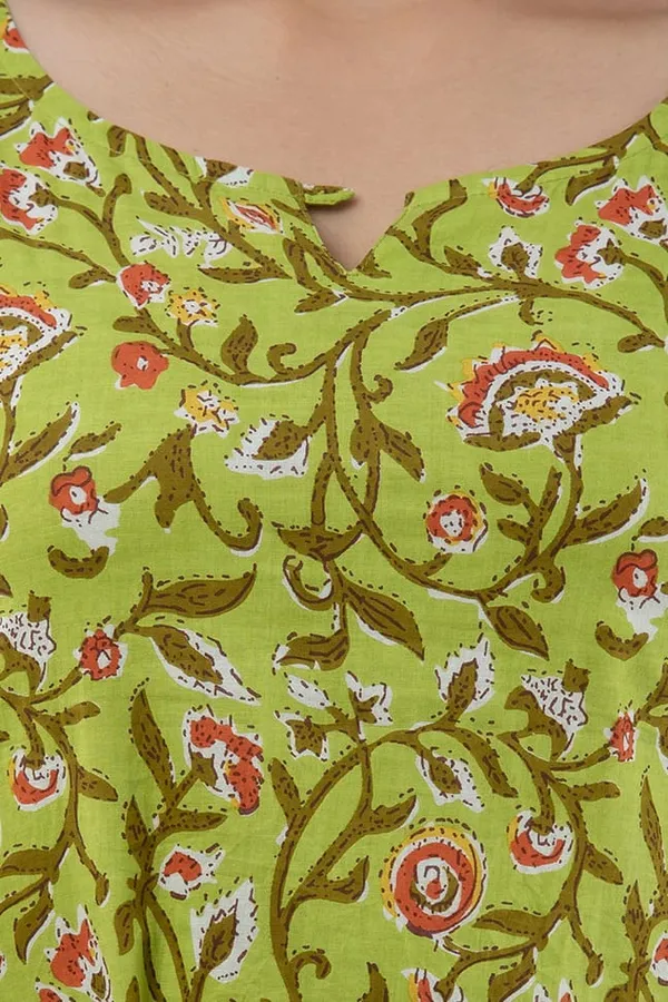 Green_Cotton_Printed_Top