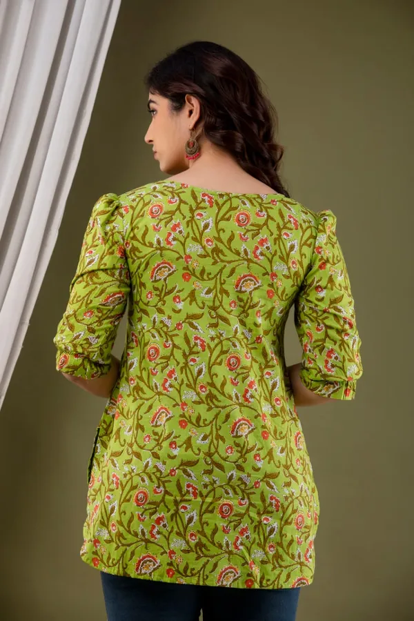 Green_Cotton_Printed_Top