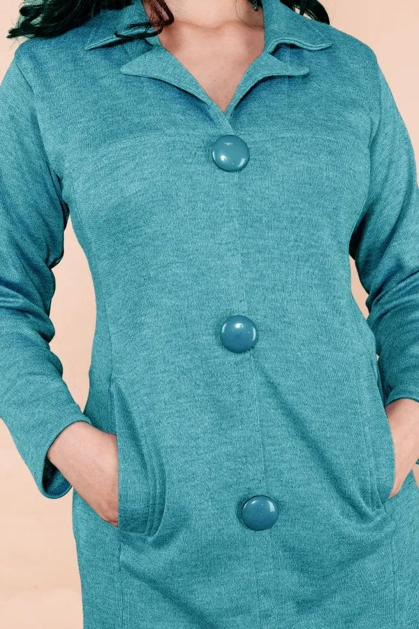 Cozy_Woollen_Collared_Kurti_with_Pockets:_Perfect_Office_Attire_for_Chilly_Days