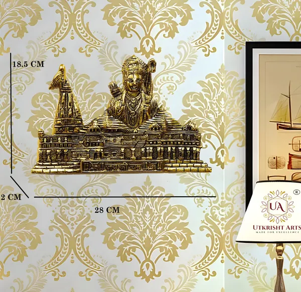 Gold_Plated_Metal_Handcrafted_Shri_Ram_Mandir_Ayodhya_for_Wall_and_Table_Decorative_Showpiece_(28X2X18.5_cm,_Gold)