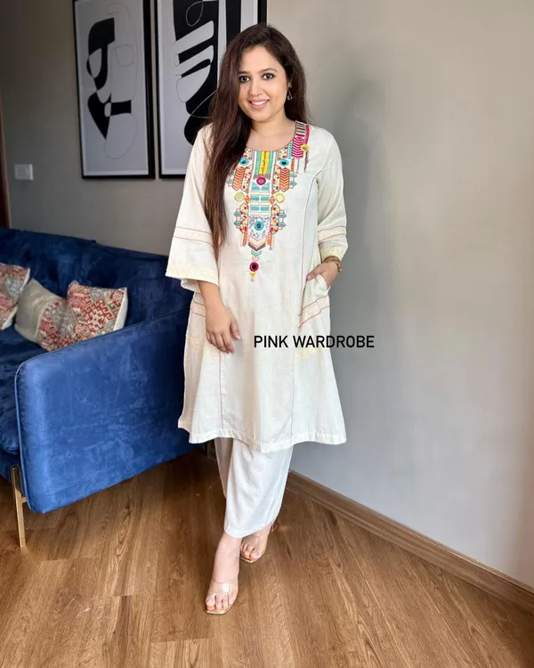 Cream_Cotton_Co-ord_Set_For_Women