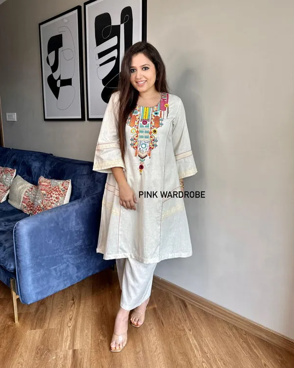 Cream_Cotton_Co-ord_Set_For_Women
