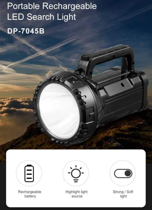 Led_Torch_Light_Portable_Rechargeable_High_Brightness_CT-DP-7045B_ABS